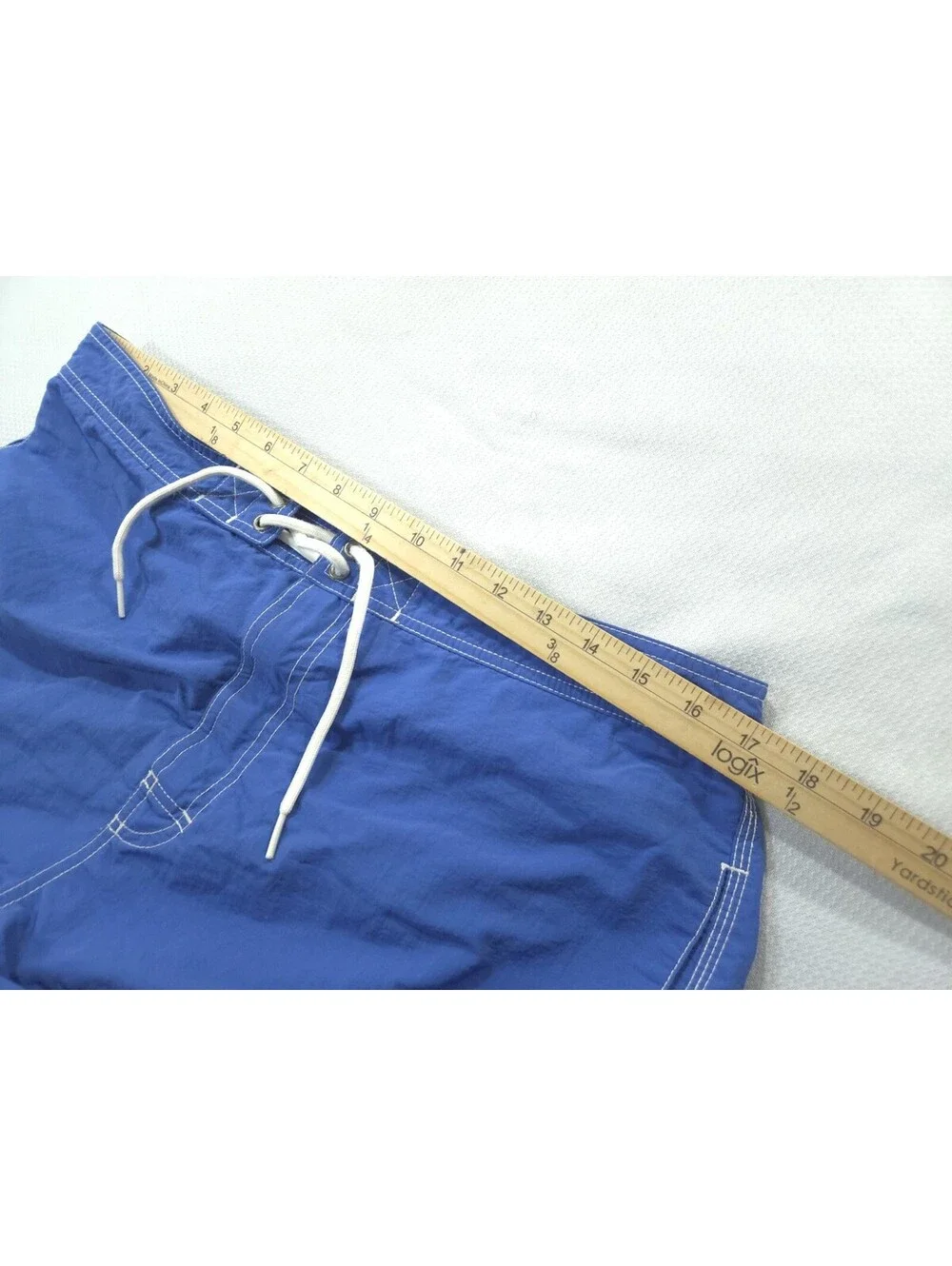 Polo Ralph Lauren Swim Trunks Mens Large Blue Cargo Mesh Lined Shorts Vintage
